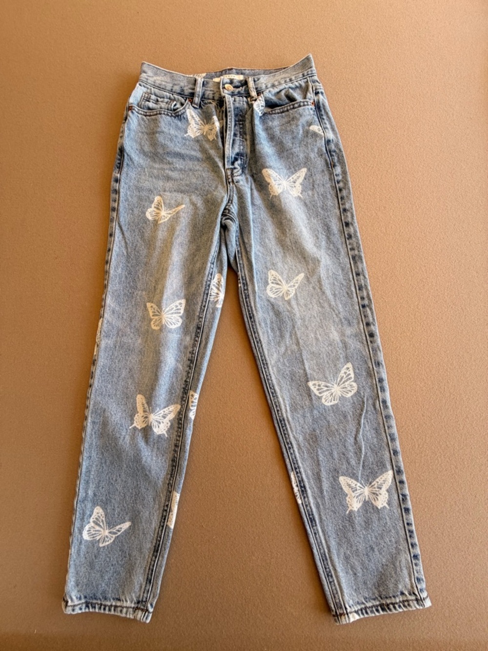 Pacsun Butterfly Jeans Ultra Rise Slim Size 25 - Picture 2 of 4